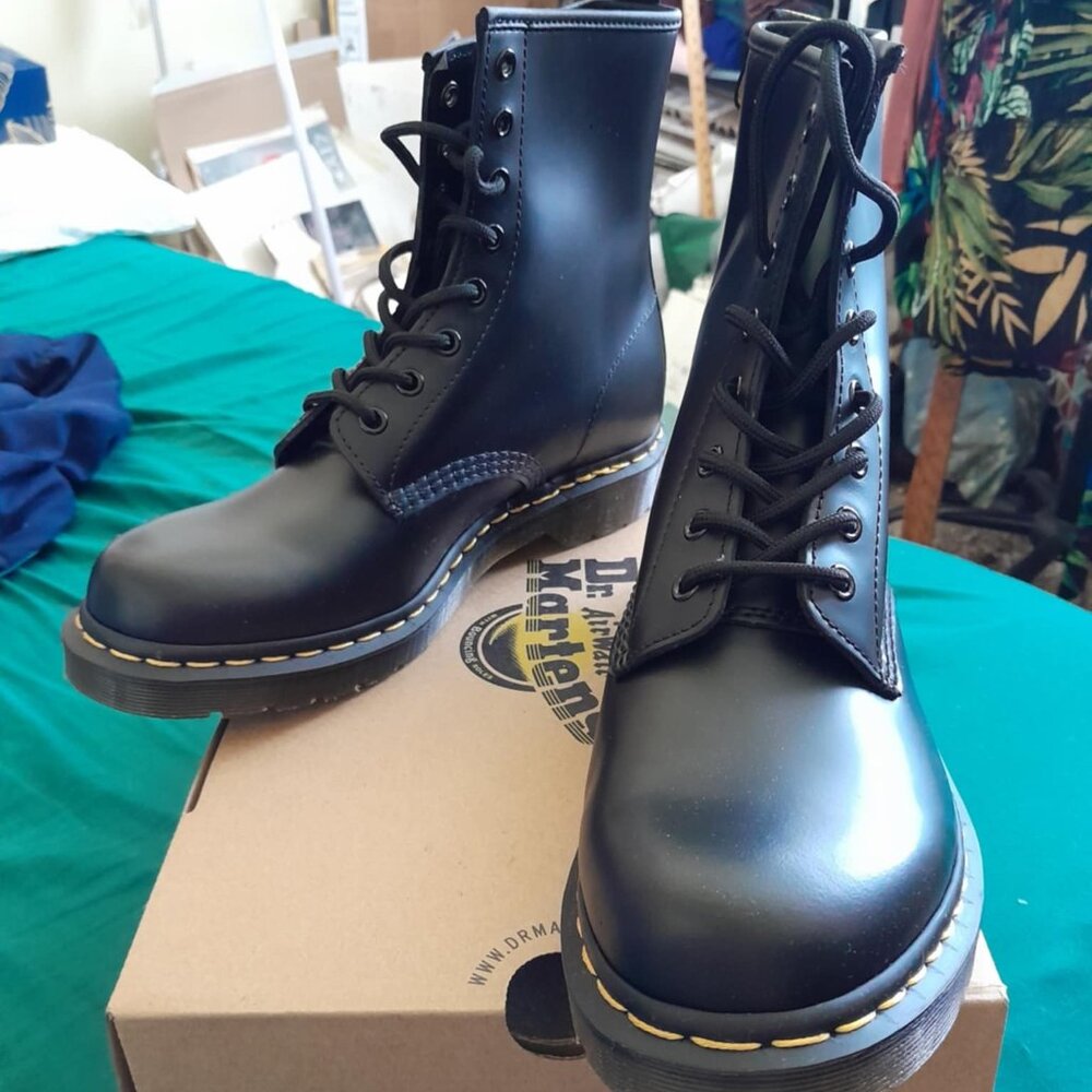 Doc Marten classic black boots size 9